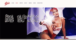 Desktop Screenshot of epicrecords.com